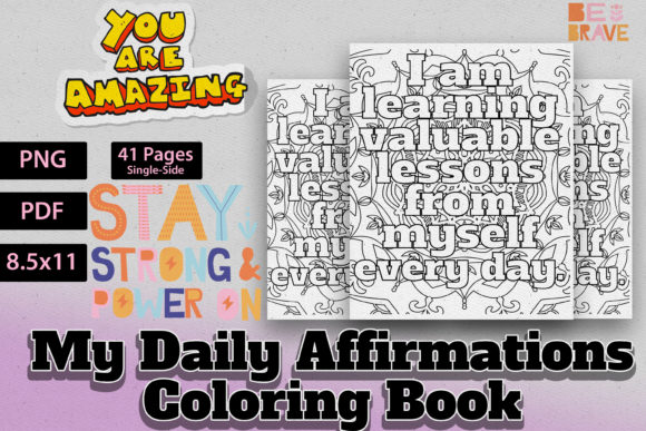 Download Affirmations Adult Coloring Book - Premium Resources