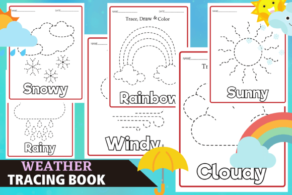 Download Weather Tracing Book Kids Worksheets - Tracing book Collection