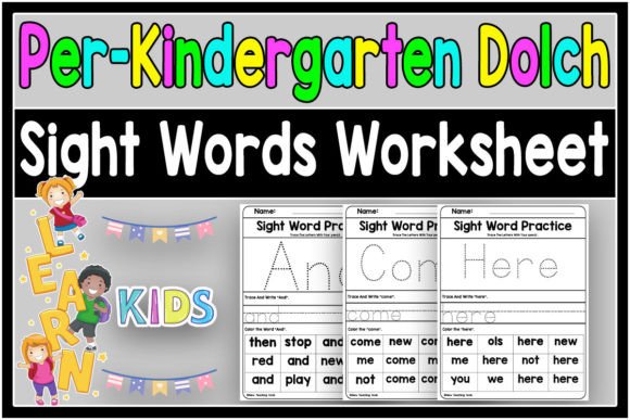 Download Dolch Sight Words Tracing Book Pre K V.1 - Tracing book Collection