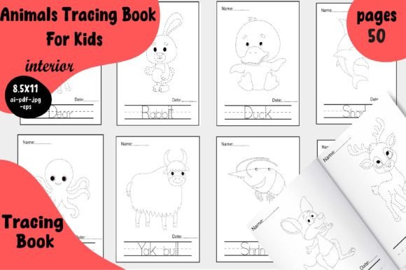 Download Animals Tracing Book for Kids - Tracing book Collection