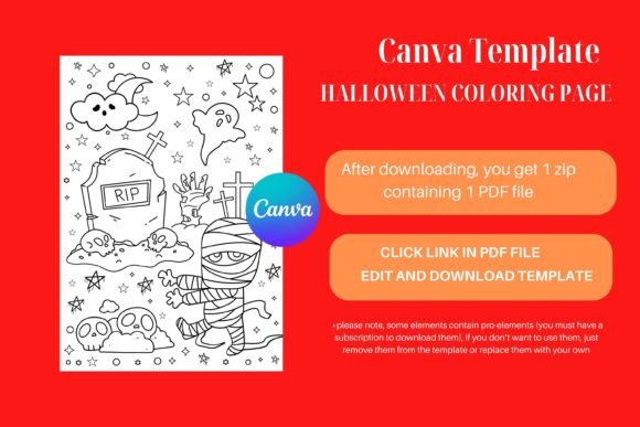 Download Happy Halloween Coloring Page Canva - Happy halloween Collection