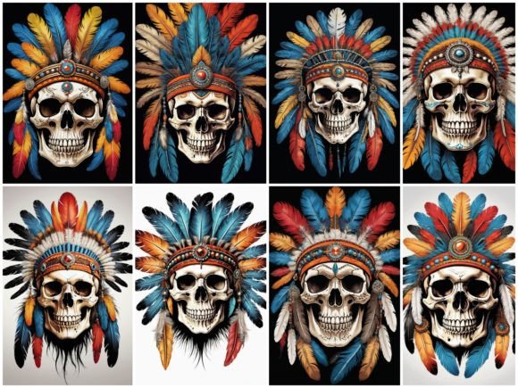 Download 32 Images Skull Indian Headdress - Indian Collection