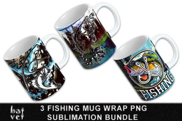 Download Fishing Mug Sublimation Bundle Design - Bundle design Collection