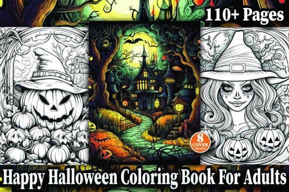 Download Happy Halloween Coloring Book Pages KDP - Happy halloween Collection