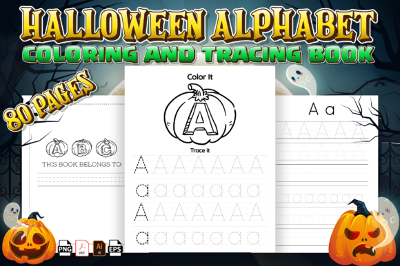 Download Halloween Alphabet Tracing Book - Tracing book Collection