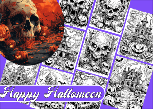 Download Happy Halloween Coloring Book for Adults - Happy halloween Collection