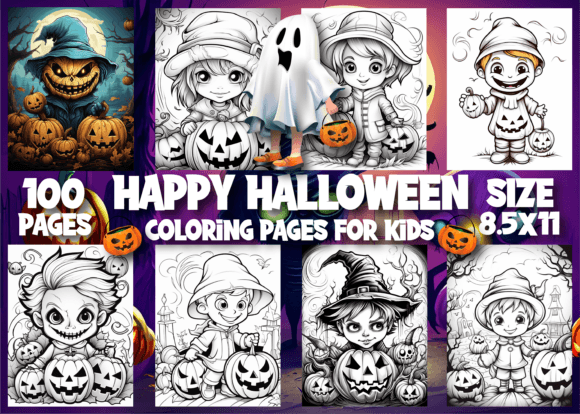 Download Happy Halloween Coloring Pages for Kids - Happy halloween Collection