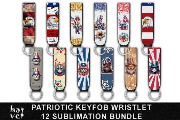 Download Patriotic Key Fob Wristlet Bundle Design - Bundle design Collection
